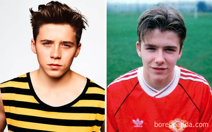 David Beckham and Brooklyn Beckham – Late teens