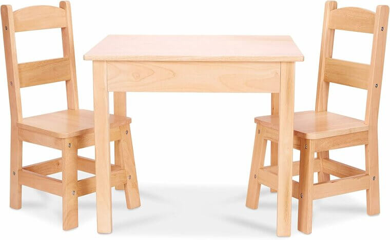 Charming Wood Table Set for Kids' Playroom Fun - Now 55% Off!