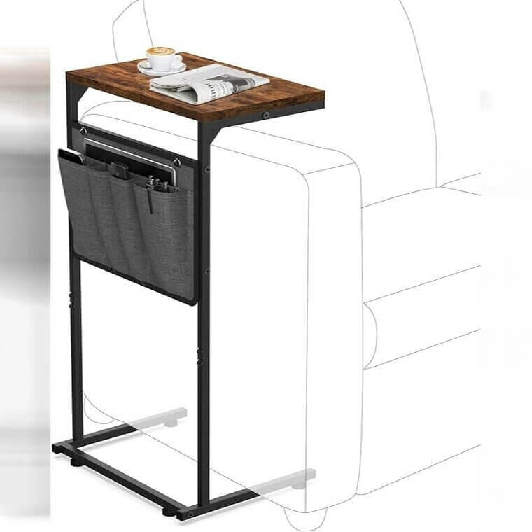 Transform Your Space With Vantic C Table - Rustic Brown Elegance - Don’t Miss the 22% Discount!