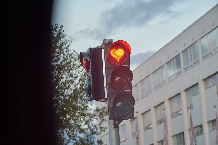 Heart-Shaped Stop Lights