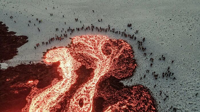 People Drawn to Lava