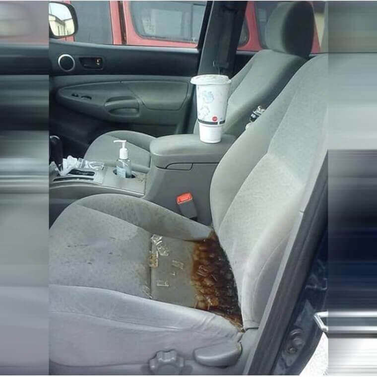 Car Seat Feels Thirsty As Well