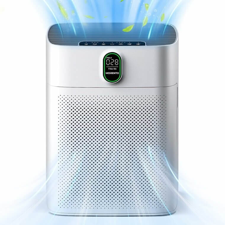 MORENTO Air Purifier - Perfect for Large Rooms & Pet Owners - Enjoy 10% Off!
