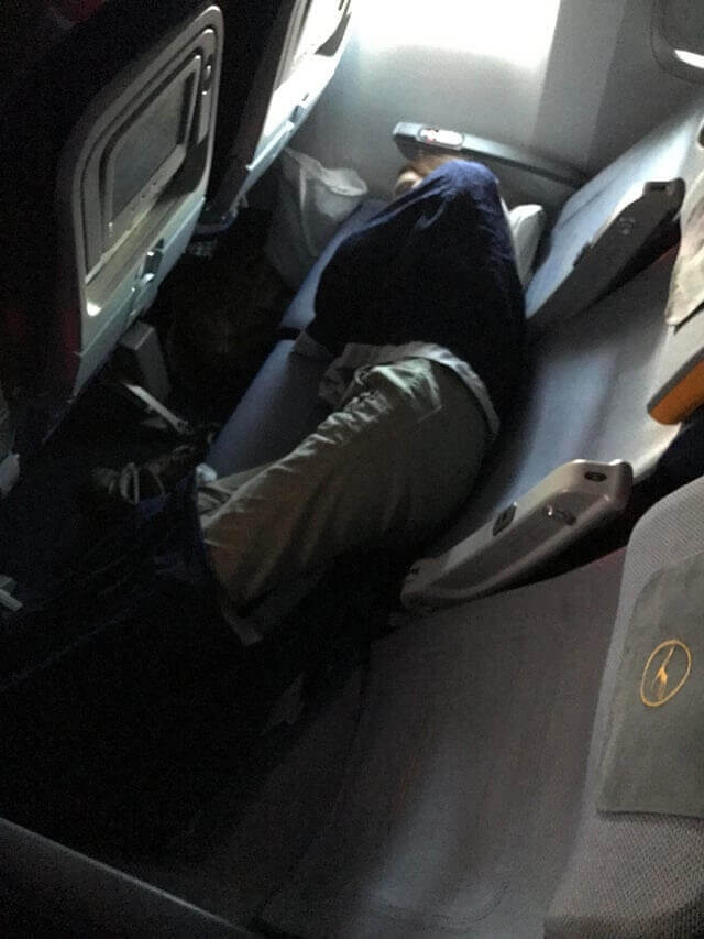 The Person Next To Her Got Up To Go To The Bathroom And Came Back To This