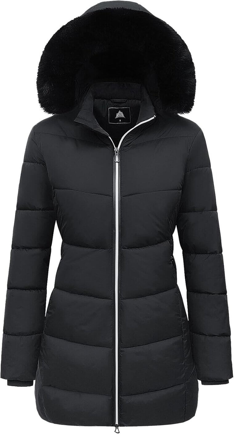 MOERDENG Women's Puffer Jacket - Warm, Stylish & Waterproof 