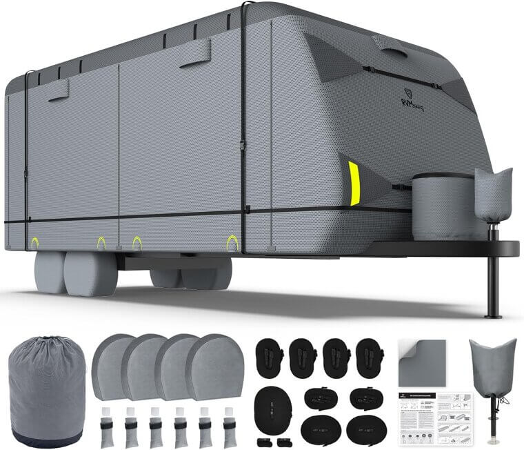 RVMasking Trailer Cover - 7-Layer Waterproof Protection for Your RV! - Don’t Miss the 22% Discount!