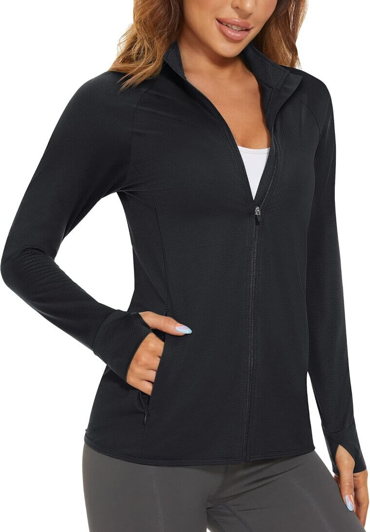 Women's Athletic Sun Jacket - Perfect for Outdoor Adventures! - 36% Off!