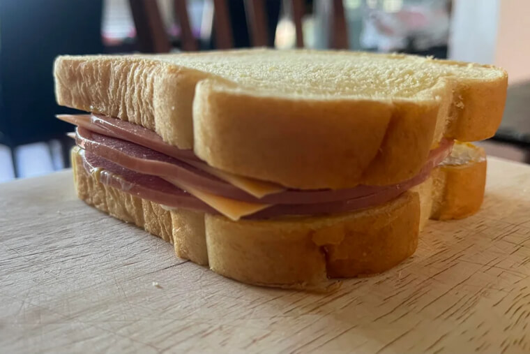 Bologna Sandwiches on White Bread