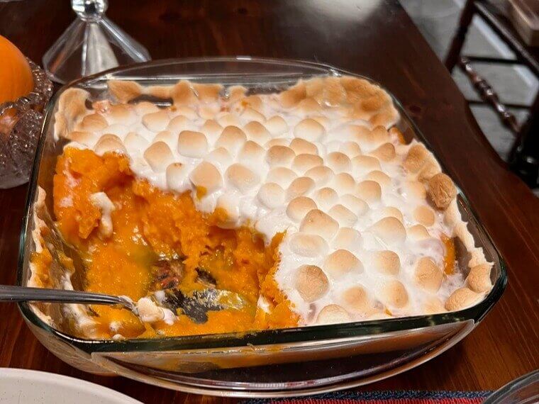 Marshmallow-Topped Sweet Potato Casserole