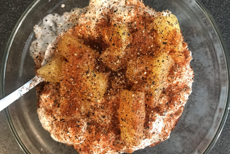 Cottage Cheese With Canned Peaches