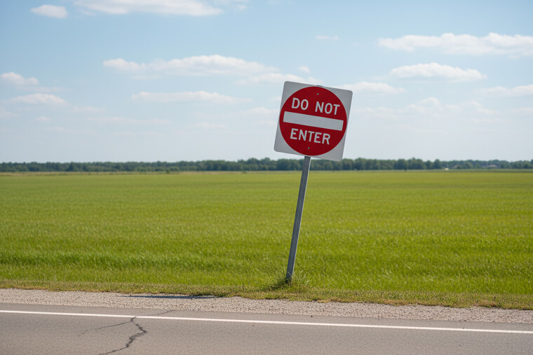 "Do Not Enter" (Facing the Wrong Direction)