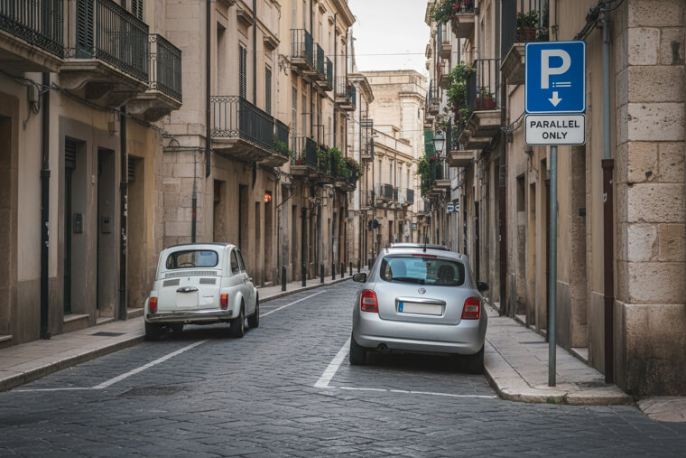 "Parallel Parking Only" (On a Street Too Narrow for It)