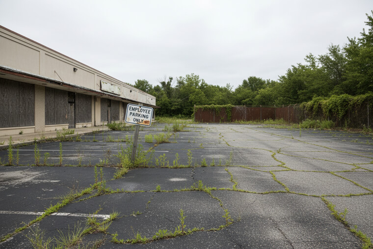 "Employee Parking Only" (At a Closed Business)