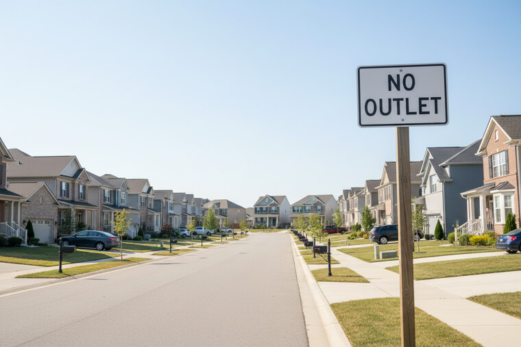 The Infamous "No Outlet" Cul-de-sac With 47 Houses
