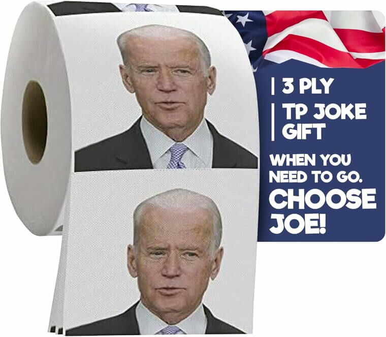 Joe Biden Gag Toilet Paper - Perfect Political Prank Gift
