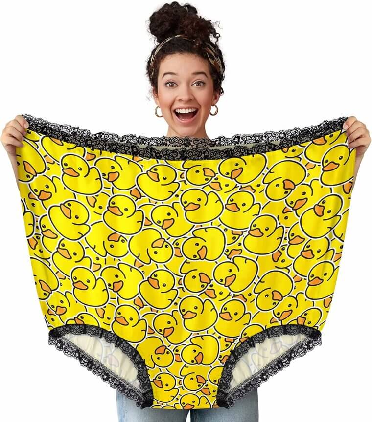 Granny Panties Gag - Hilarious Prank Undies for Parties & Weddings
