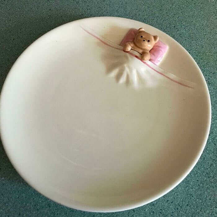 Who Doesn't Want a Teddy Bear Napping on Their Plate?