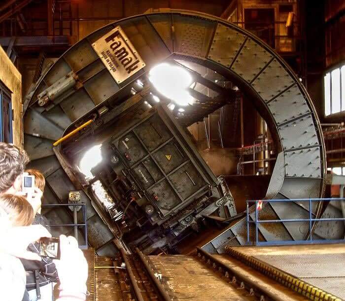 Unloading Coal At Power Plant