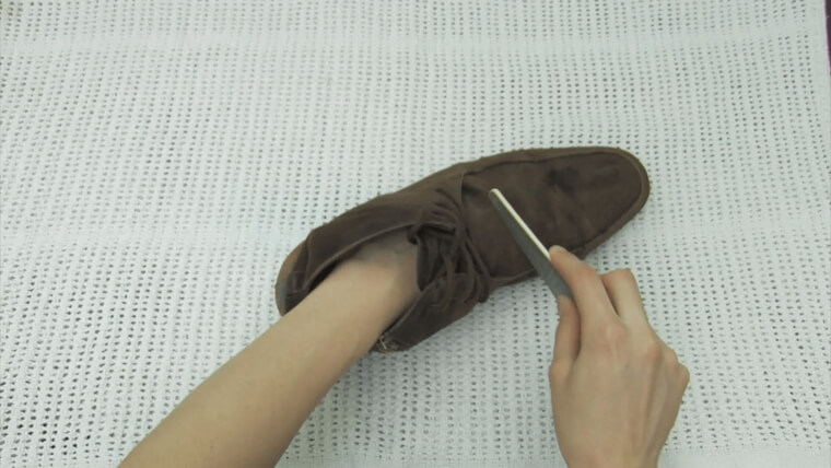 Remove Scuffs In Shoes With A Nail File
