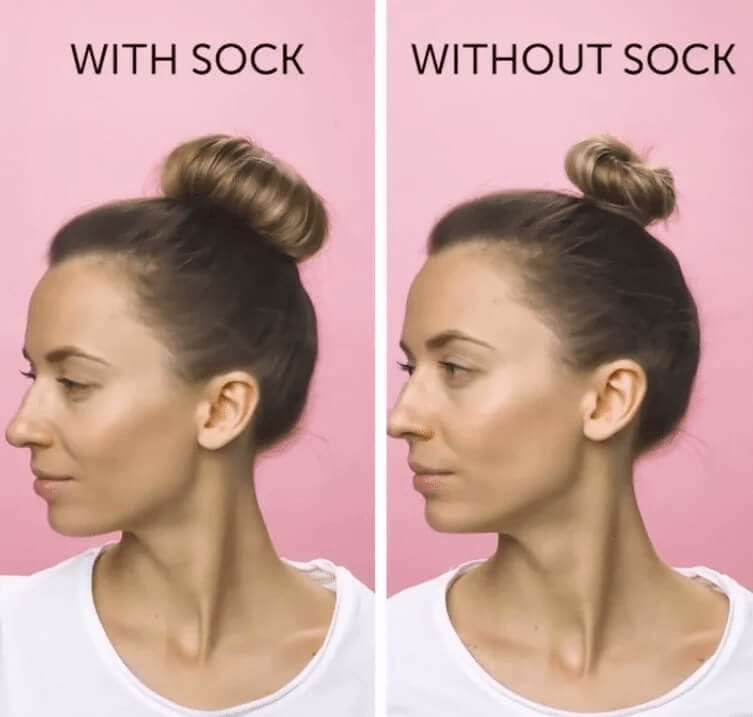 Use A Sock To Create A Flawless Hair Bun