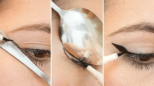 A Spoon Can Help You Create The Perfect Winged Eyeliner