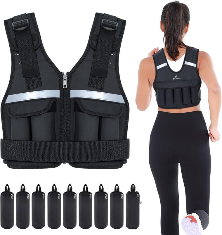 Sportneer Weighted Vest - Perfect for Home Workouts & Strength Training - Now 25% Off!