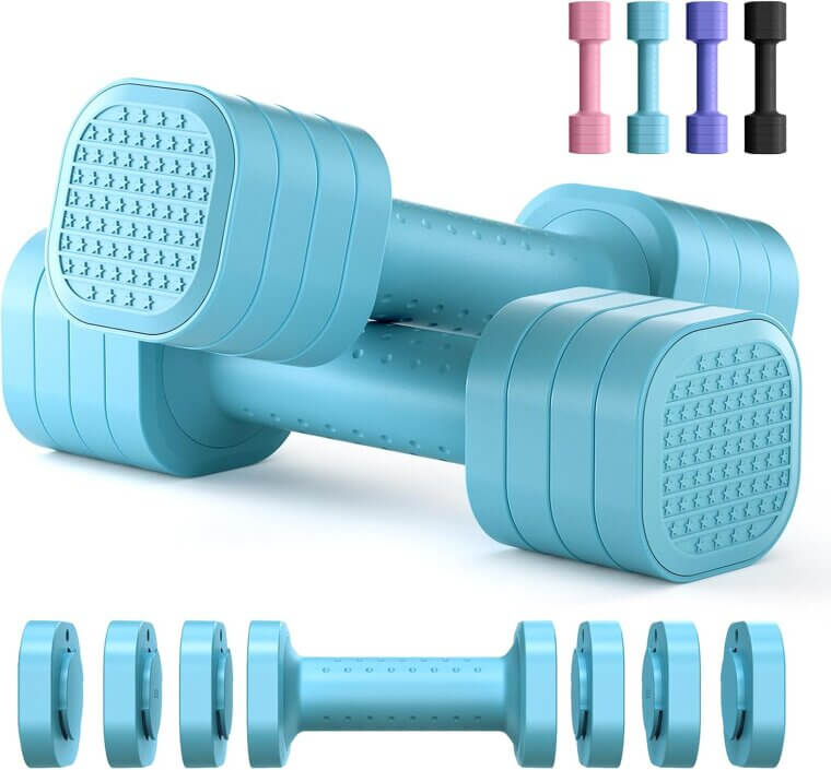 Zempox Dumbbell Set for Women - Adjustable Weights for Home Gym - Don’t Miss the 40% Discount!