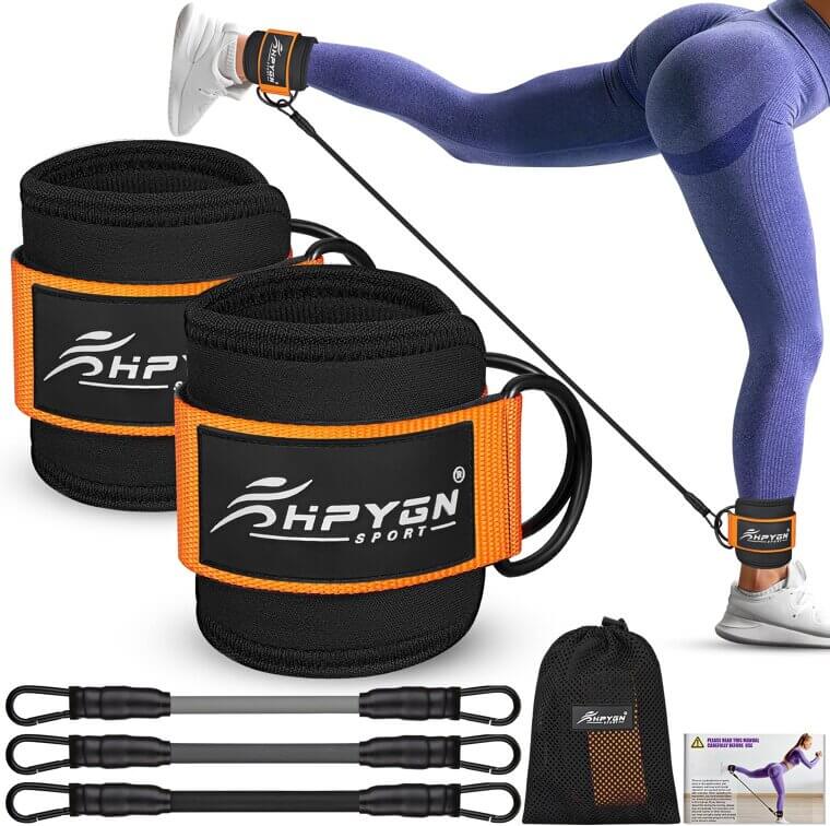 HPYGN Ankle Bands for Glute & Leg Workouts - Perfect Fitness Companion - Enjoy 40% Off!