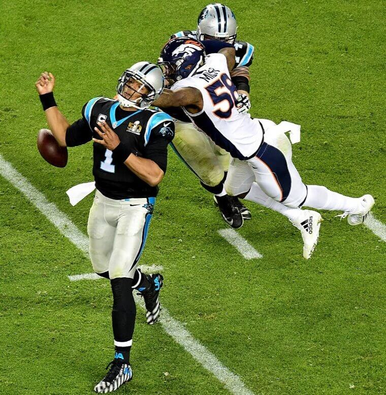 Cam Newton’s Lack of Hustle in Super Bowl 50 (2016)