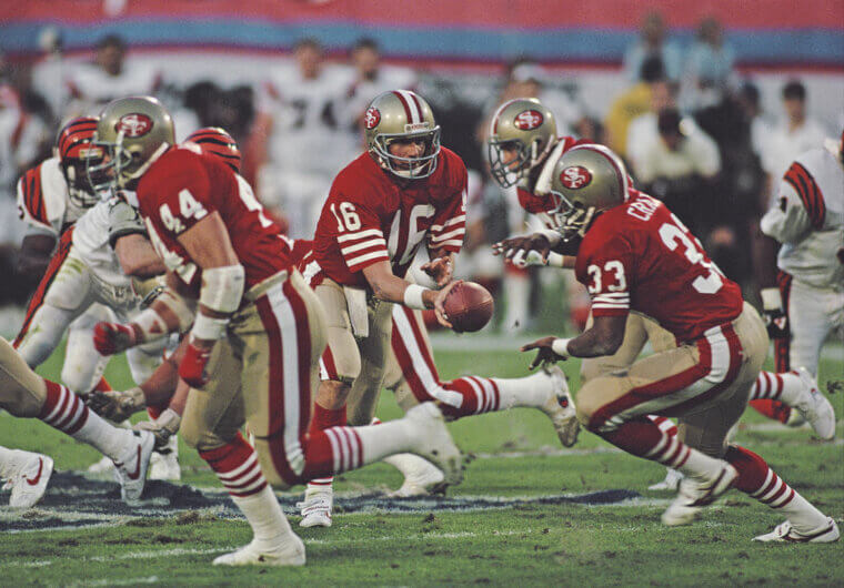 Joe Montana’s “The Catch” Call-Out (Super Bowl XXIII, 1989)