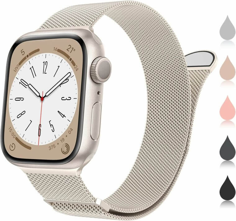 Marge Plus Watch Band - Stylish Stainless Steel Mesh for All Apple Watches - Now 23% Off!