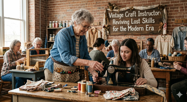 Vintage Craft Instructor: Reviving Lost Skills for the Modern Era
