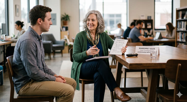 Public Speaking Coach for Nervous Professionals: Using Your Poise to Help Others