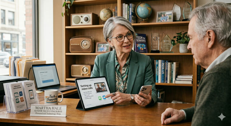 Senior Tech Concierge: Patiently Bridging the Digital Divide for Your Peers