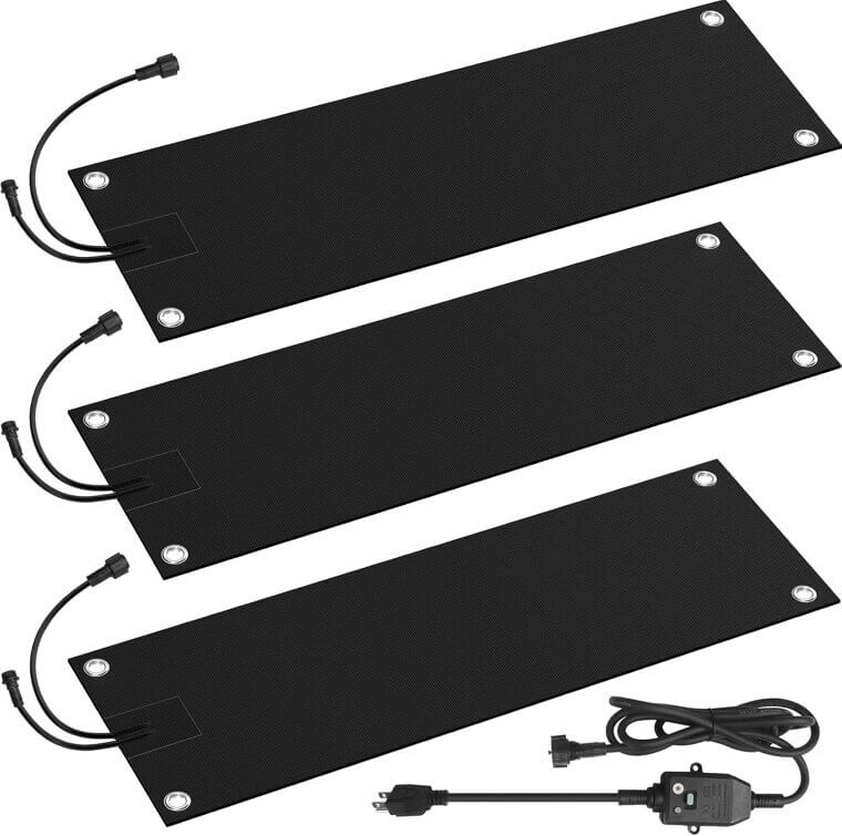 Heated Snow Melting Mats for Winter Safety - 3 Pcs Set - Now 21% Off!