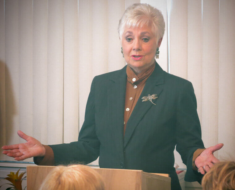 Shirley Jones as Shirley Partridge on "The Partridge Family"