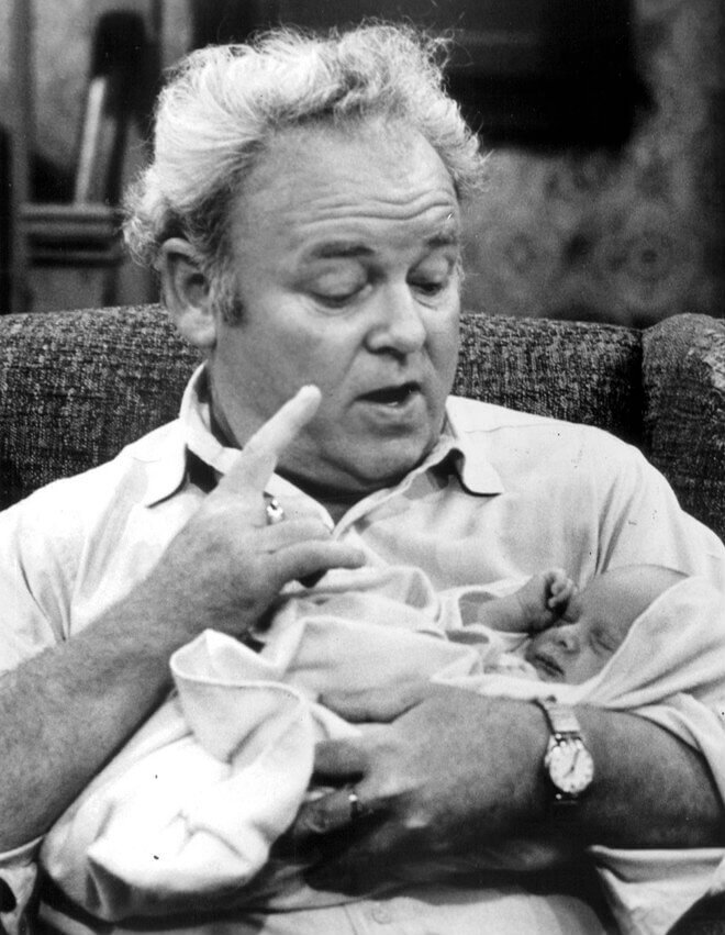 Carroll O'Connor as Archie Bunker on "All in the Family"