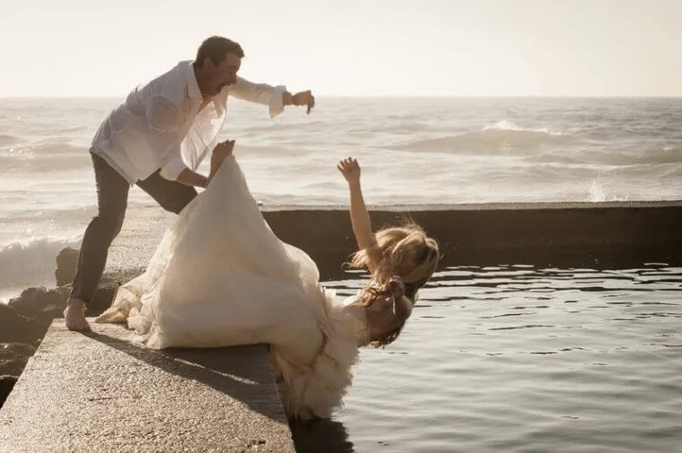 This Bride Took an Accidental Dip