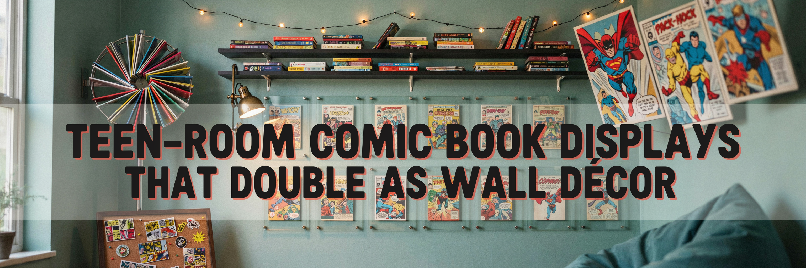 Teen-Room Comic Book Displays That Double as Wall Décor