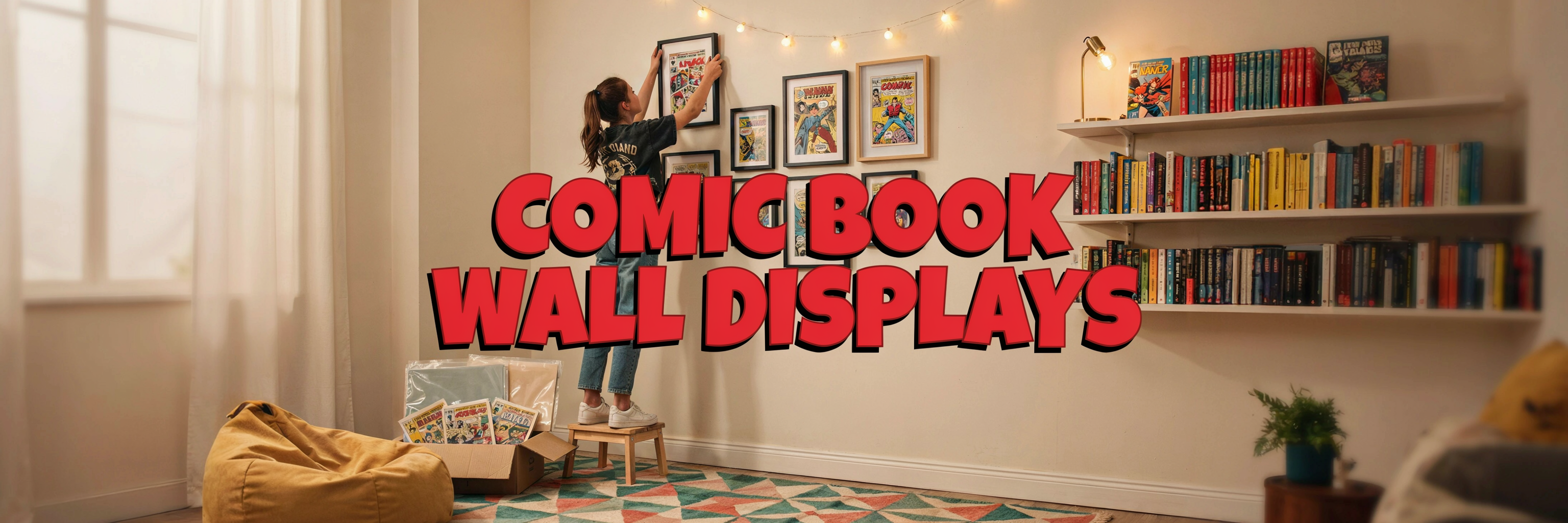 Teen-Room Comic Book Displays That Double as Wall Décor