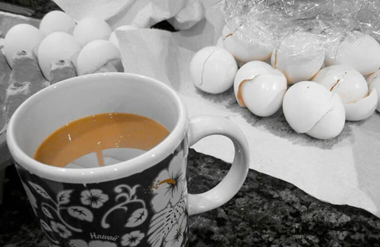 Les coquilles d'œuf peuvent être ajoutées au café