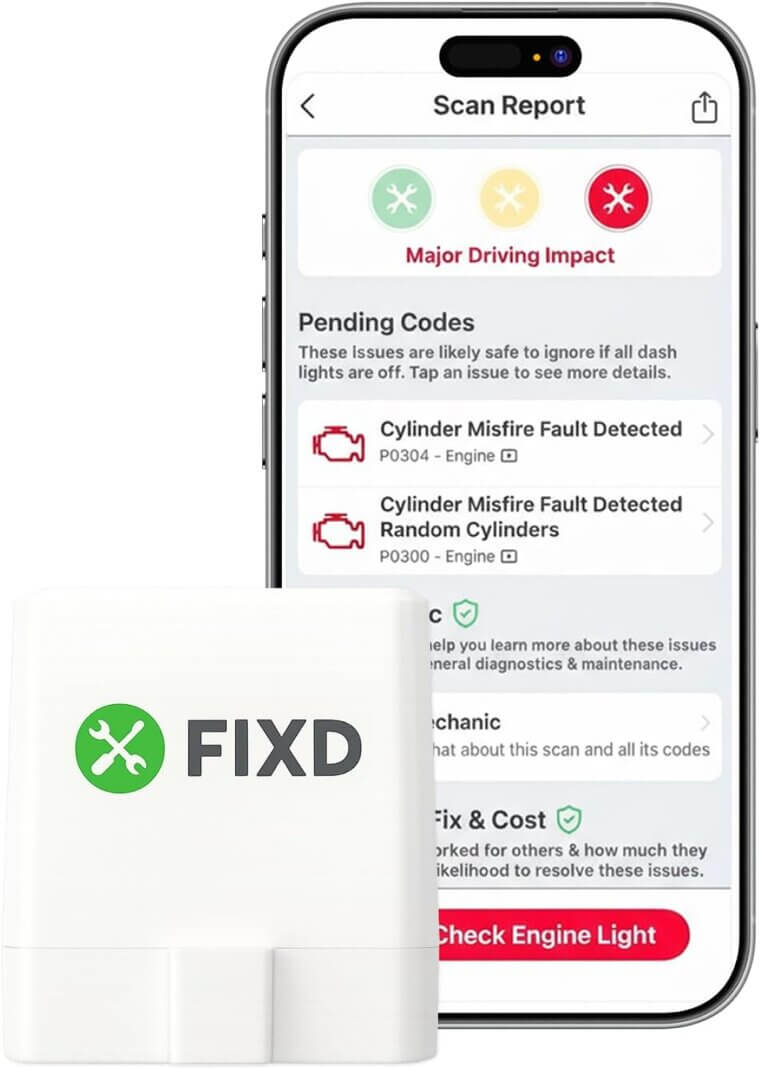 FIXD OBD2 Scanner - Simplify Car Care & Save Money