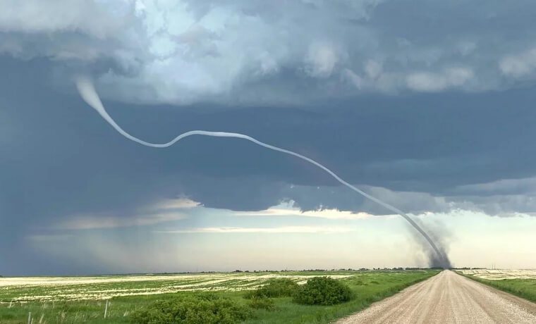 Some Tornadoes Rotate Horizontally Before Going Vertical