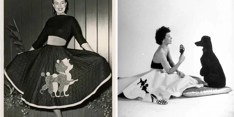 The 1950s "Poodle Skirt": Why We All Carried Dogs on Our Hips