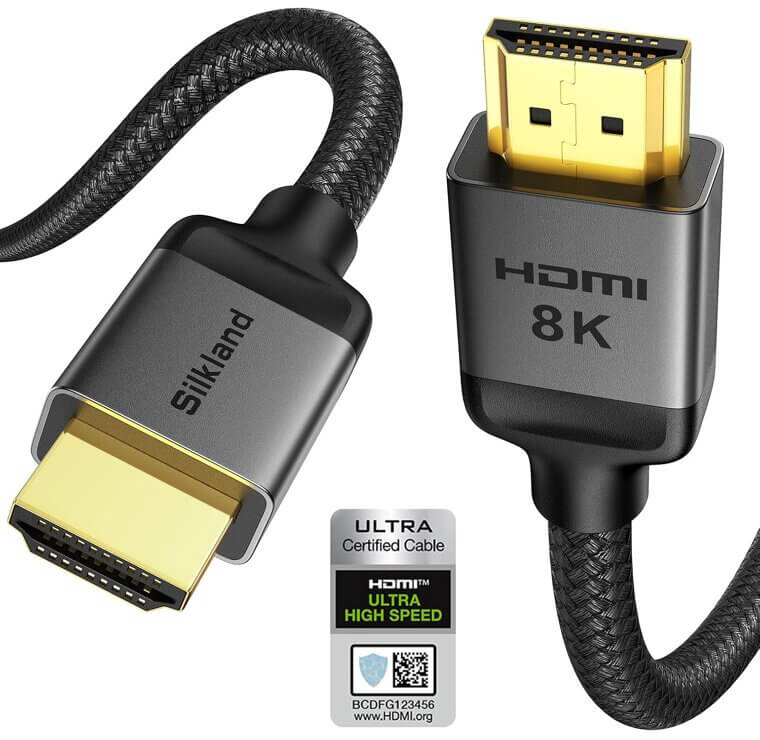 Silkland HDMI 2.1 Cable - 8K Ready, Ultra High Speed - Now 29% Off!