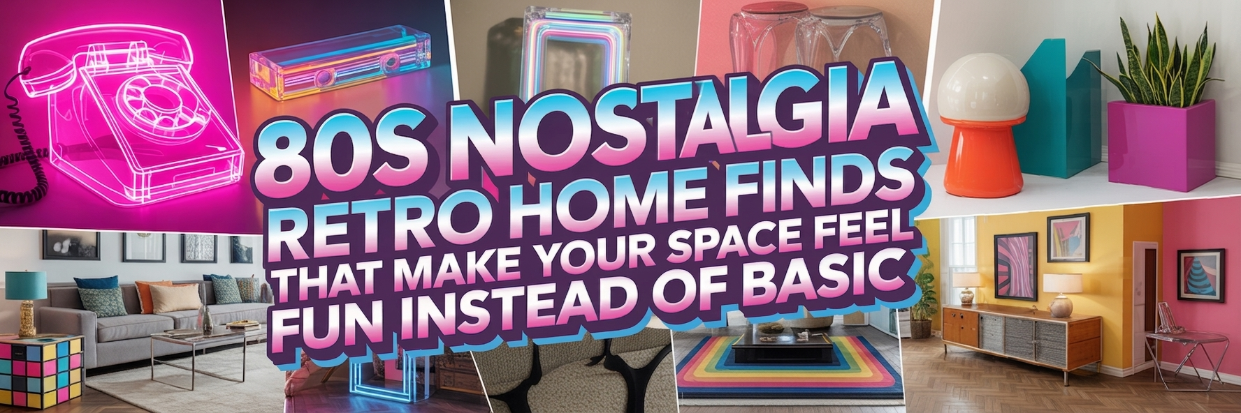 80s Nostalgia Retro Home Finds That Make Your Space Feel Fun Instead of Basic