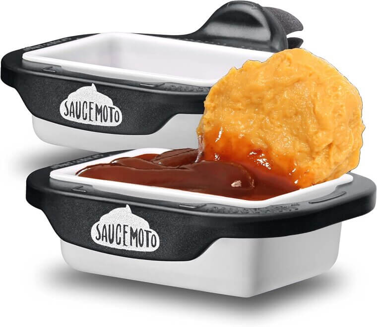 Saucemoto Dip Clip - Perfect In-Car Sauce Holder for Ketchup Lovers!