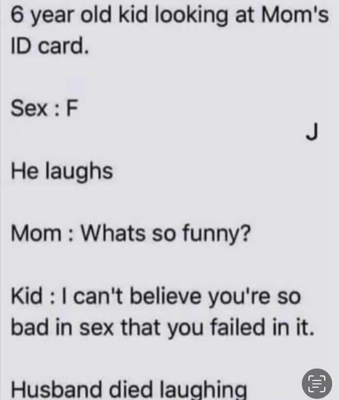 Kid: 1 - Mom: 0