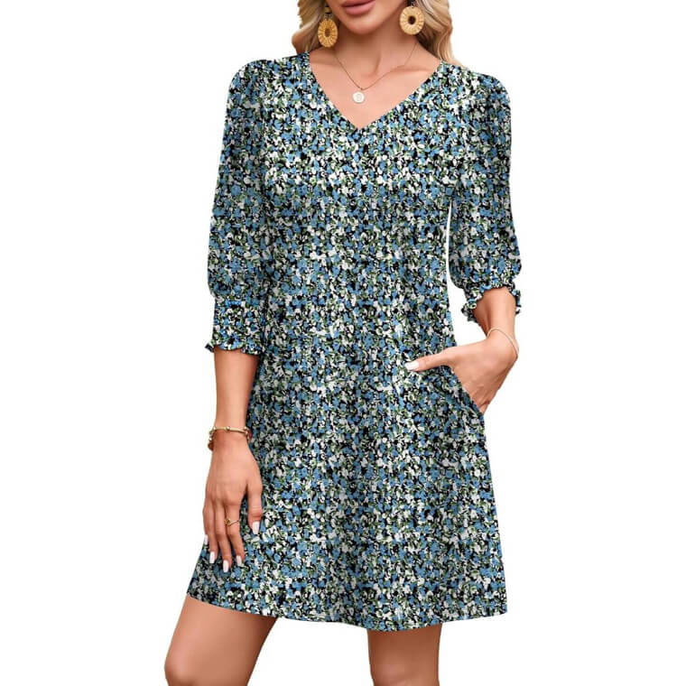 WIHOLL Puff Sleeve Sundress - Perfect for Beach Days! - Now 20% Off!