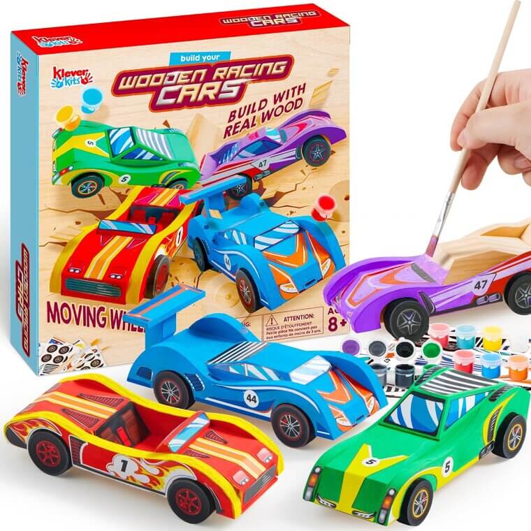 DIY Wooden Race Cars - Build & Paint Fun for Kids! - 38% Off!